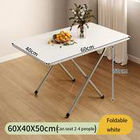 Foldable Table Household Small Apartment Dining Table Simple Rental House Stall Square Table Outdoor Rectangular Small Table