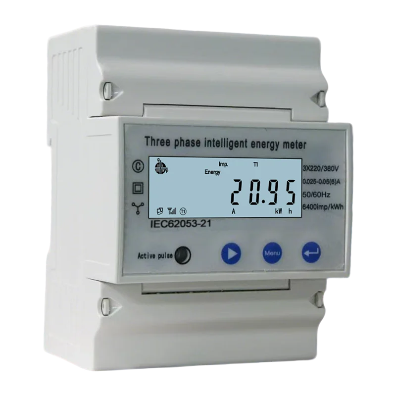 Three-Phase Energy Meter Solar PV Home Use Energy Storage Smart Monitoring High Precision Smart Electricity Meter
