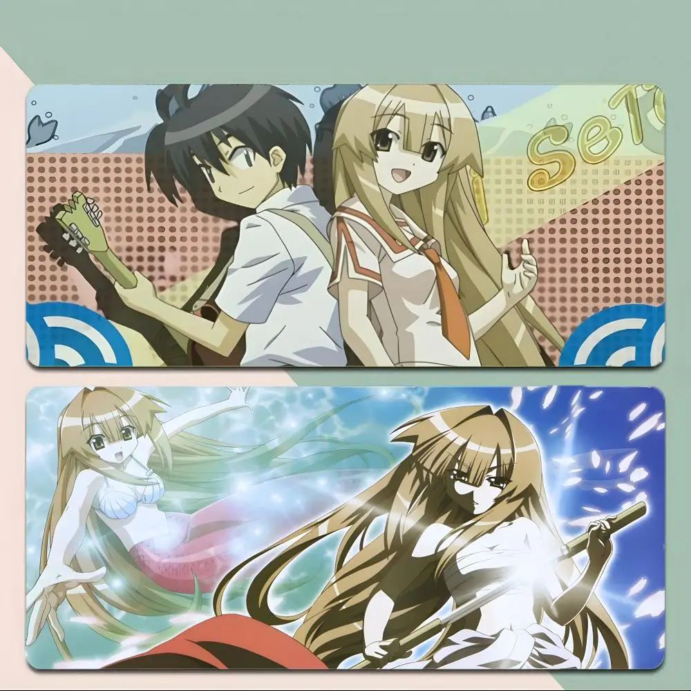 romance comedy M-My Bride is a Mermaid Mouse Pad Thick Stitched Edge Gaming Mousepad Large Non-Slip Desk Mat