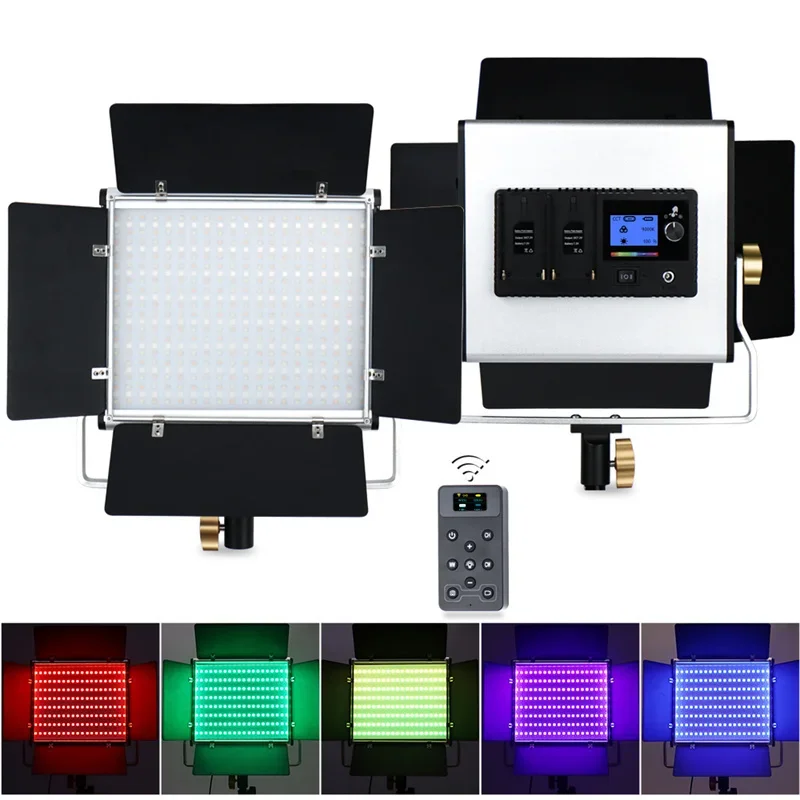 W480 RGB LED Photo Studio Light for Tiktok Youbute Game Live Video Lighting 30W Portable Video Recording Photography Panel Lamp