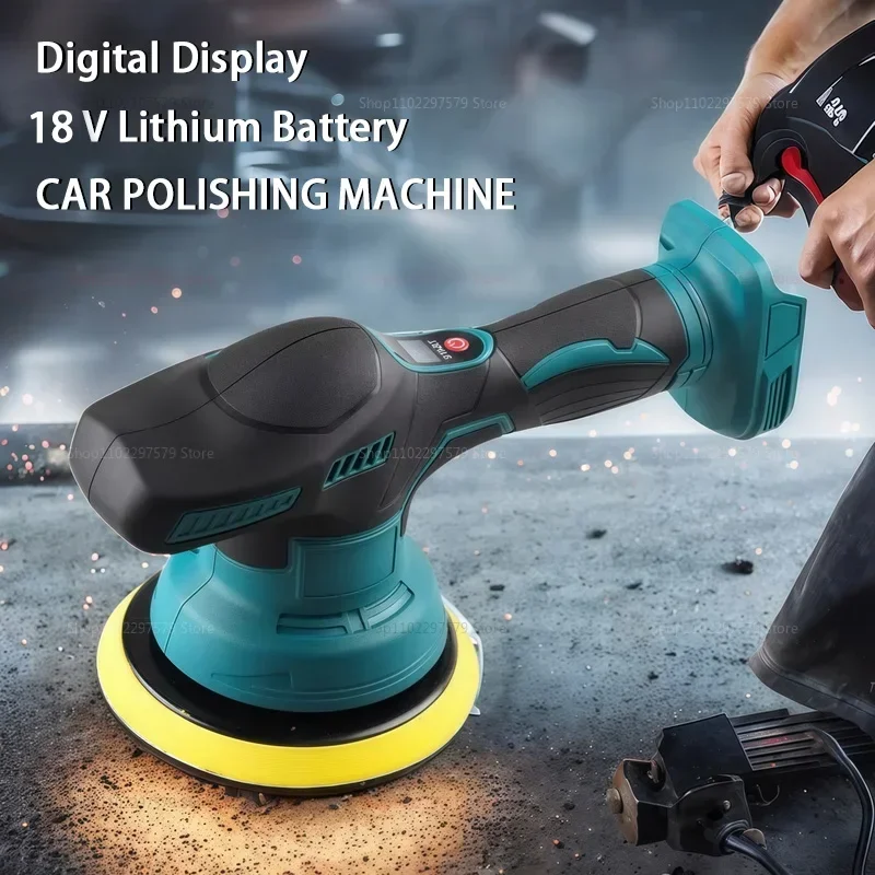 

Cordless Car Polisher 8 Gears Adjustable Auto Electric Waxing Sanding Sealing Glaze Tool Fit Dewalt/Milwaukee/makita 20V Battery