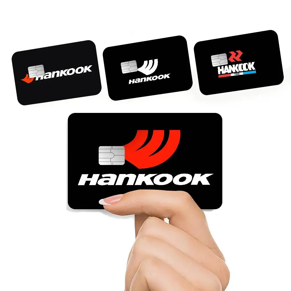 Hankook Logo 2024 Anime Cartoon Skin Stickers Film Tape Case for Big Credit Debit Card Front Side
