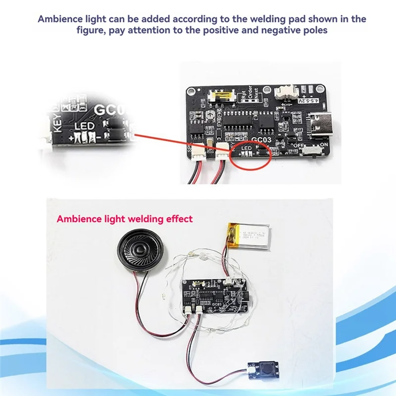 記録可能なサウンドモジュール MP3 ダウンロード TYPE-C ギフトボックス用クリスマス誕生日カード音楽カバー壁 B-Y41A