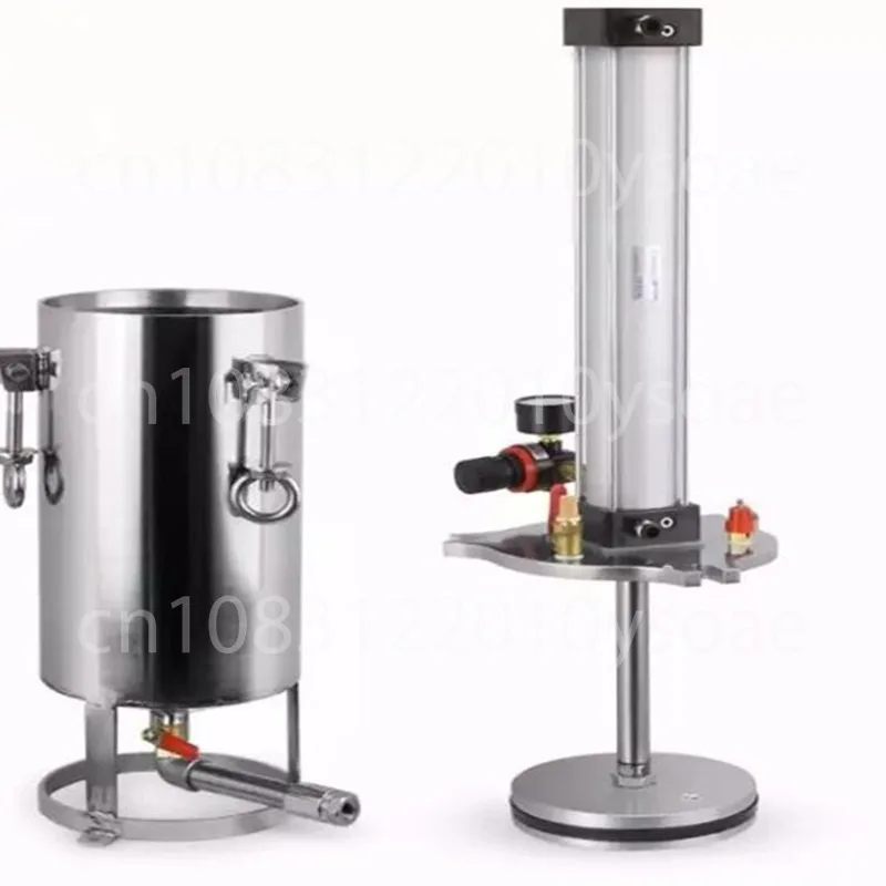 Stainless Steel Piston Pressure Drum Cylinder Piston Glue Filling Butter Pressure Drum
