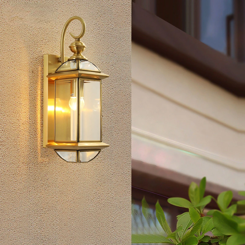 

Tianheng New Chinese Outdoor Wall Lamp Waterproof Gate Lamp Garden Villa Outdoor Terrace Wall Pillar Garden Lamp