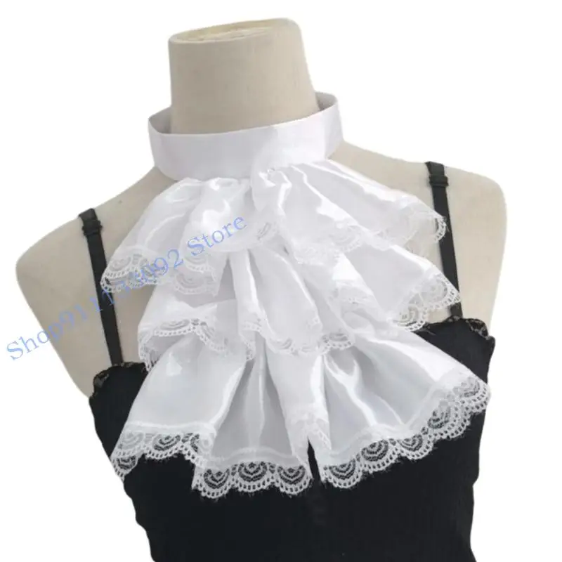 H9ED ملحق طوق أنيق قابل للتعديل وقابل للفصل لمختلف الملابس والإكسسوارات