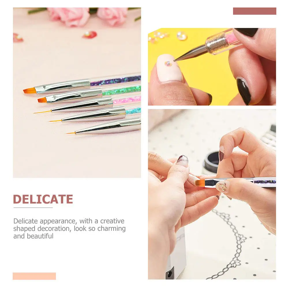 

Набор профессиональных ручек для дизайна ногтей, износостойкие маникюрные инструменты для DIY-дизайна, элегантные аксессуары для точечной росписи, инструменты для точечного дизайна.