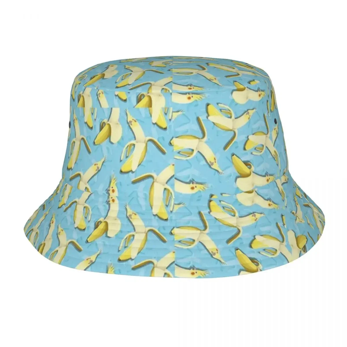 Bananaaaa! - Cockatiel Banana Pattern Bucket Hats Panama For Man Woman Bob Hats Outdoor Fisherman Hats For Fishing Unisex Caps