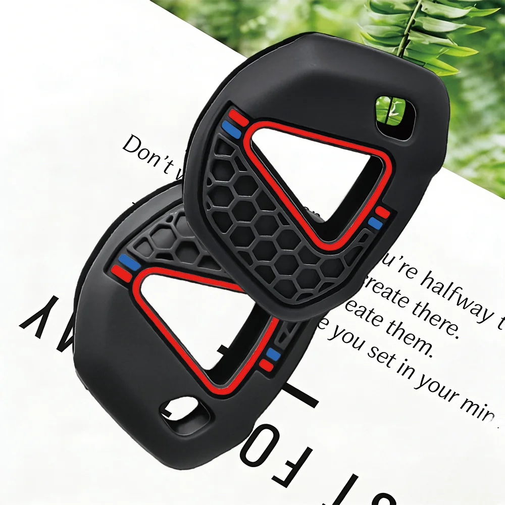 Premium Silicone Key Fob Protector for Kawasaki Ninja 250 300 400 650 ZX 6R 10R, Honeycomb Non-slip Soft Grip Anti-Scratch Cover