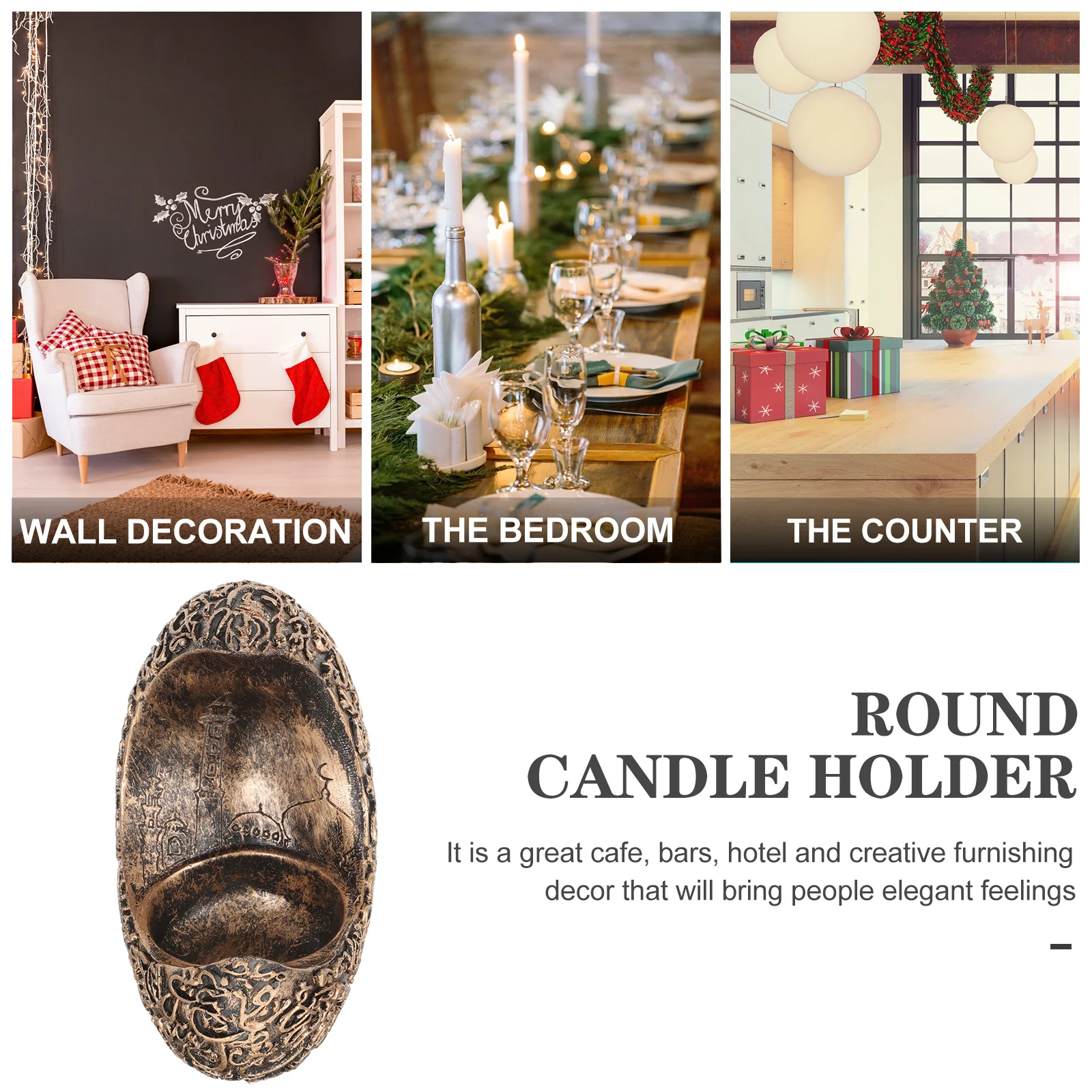 

Moon Holder Elegant Moon Shaped Decorative Ramadan Candlestick Holder Home Tabletop Ornament Ramadan Candlestick