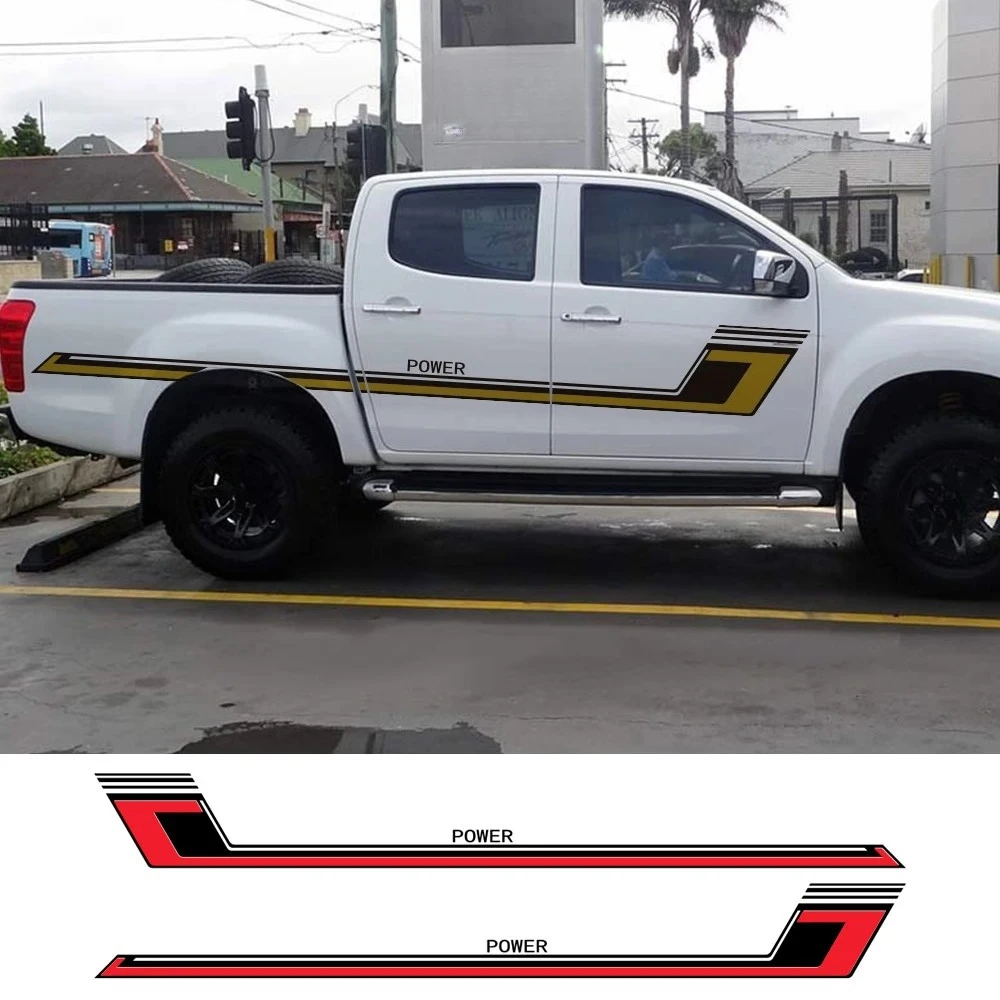 

Car Stickers For Isuzu D Max Dmax D-Max Pickup Door Side Decals Truck Waist Line Vinyl Film Custom Decor Cover Auto Accessories
