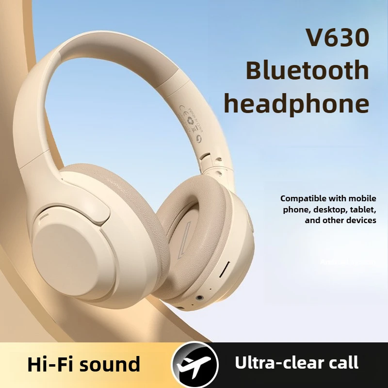 

V630 Wireless Headphones Gaming for PC Mobile Foldable Over Ear Headset with Memory Card Bluetooth Earphones Dual Connectivity