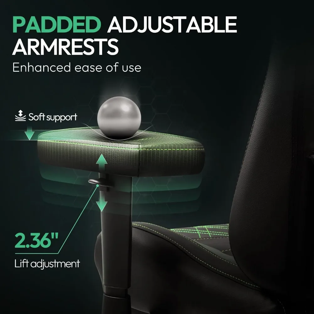 كرسي ألعاب للتدليك المريح للبالغين مع وسادة زنبركية للجيب ودعم قطني لراحة محسنة