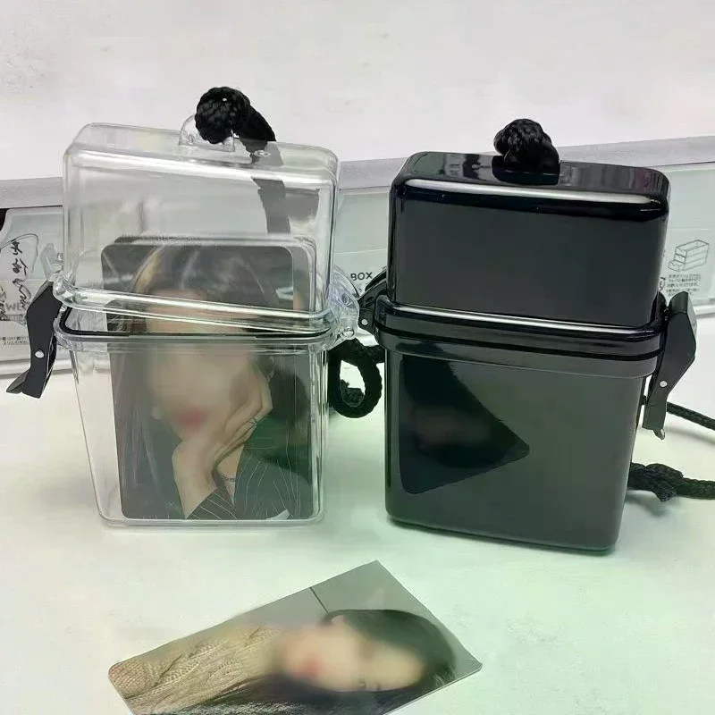 Ins Idol Photo Card Storage Box Decorative Photocard Storage Box Waterproof Photo Picture Collect Holder Message Organizer Box