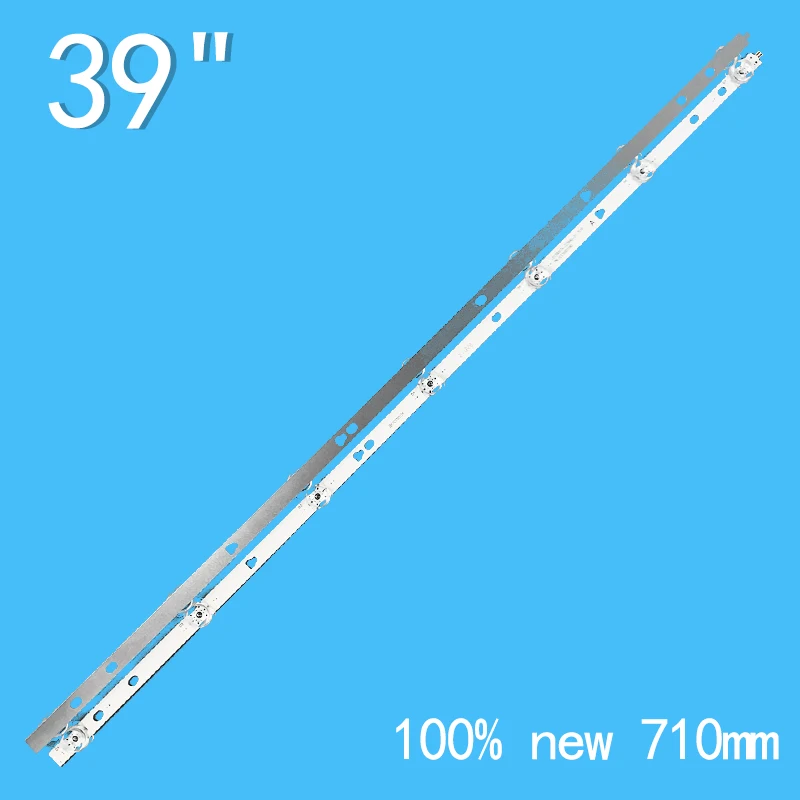 New 3PCS/lot 710mm 7LEDs 3V For 39