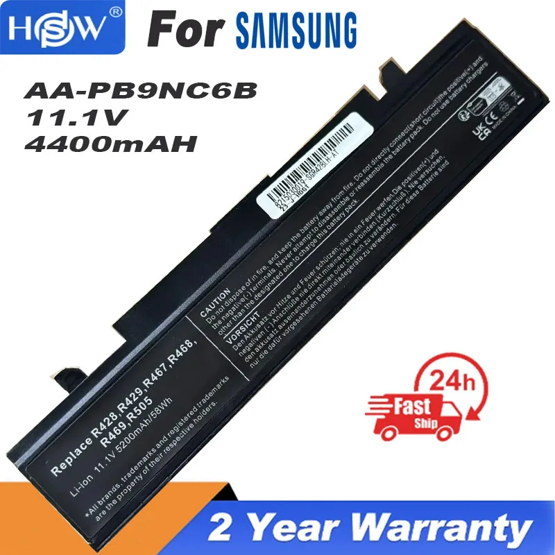 AA-PB9NC6B AA-PB9NS6B Laptop Battery for Samsung R580 R540 R519 R525 R430 R530 RV511 RV411 RV508 R528 R730 RC530 RV515