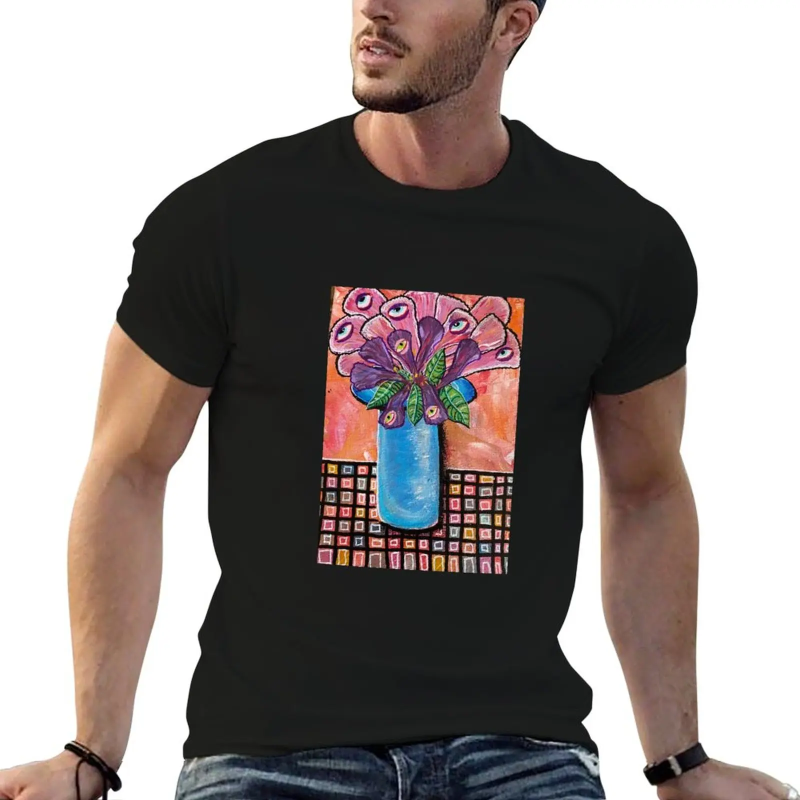 Eye Love Flowers! T-Shirt man t shirt cotton t shirts for man cotton man t shirts high quality luxury brand T-Shirt