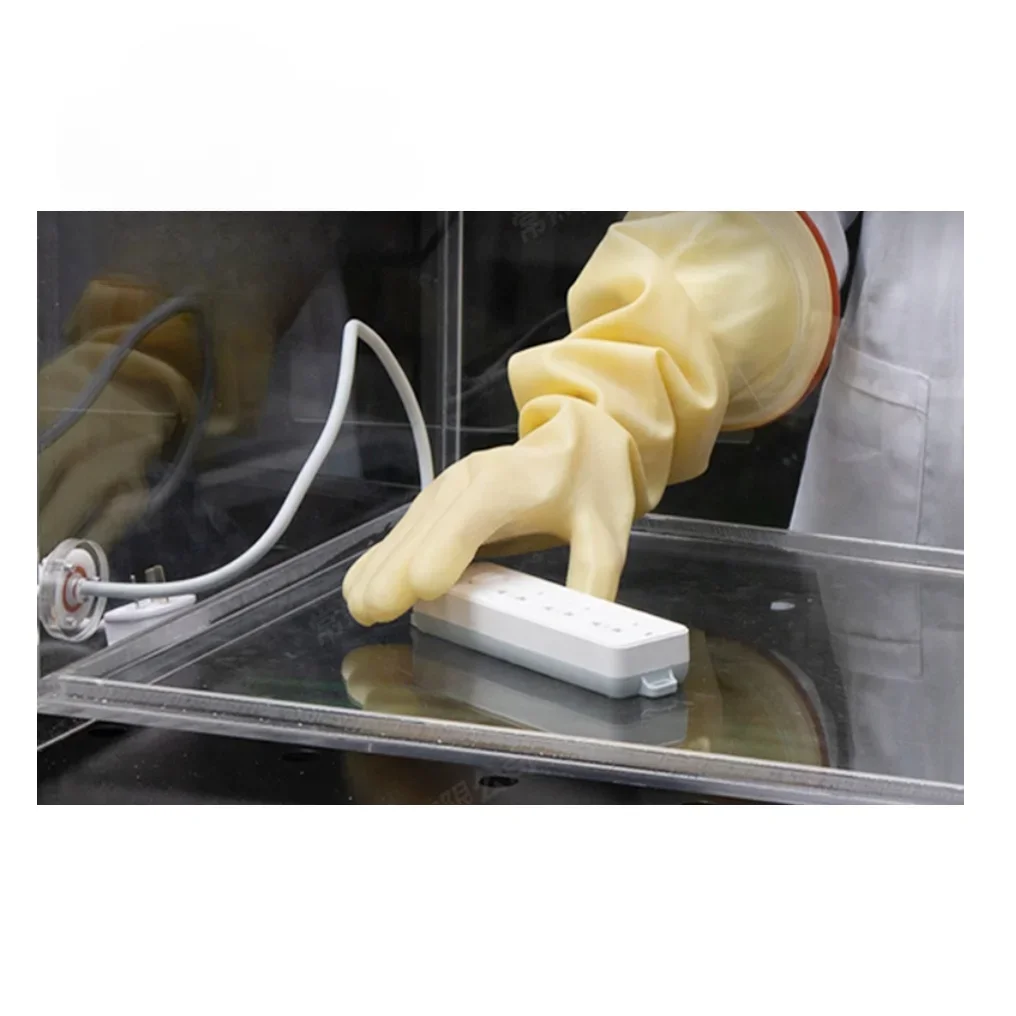 2026 Physics Biology Chemistry Lab Laboratory Chemical Operation Transparent Acrylic Plastic Vacuum Transfer Chamber Glove Box