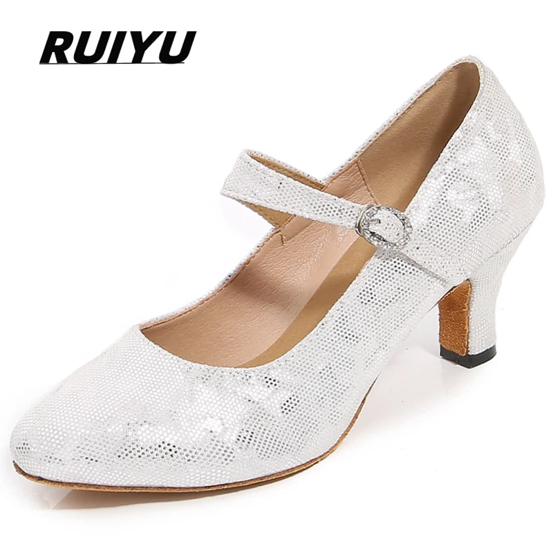 New Latin Dance Shoes Women Salsa Tango Ballroom Party Women's Shoes Gold Silver Girls Wedding Shoes High Heel Sneakers