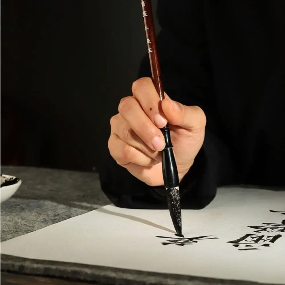 

Traditional Chinese Calligraphy Brush Oil Painting Oil Watercolor Scriptures Writing Brush Wood High-end Art Paint Brush