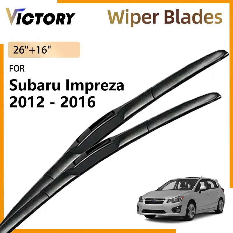 

For Subaru Impreza WSX XV Crosstrek Hatchback 2012 - 2016 2015 2014 2013 GP Car Front Wiper Blade Windshield Windscreen Brushes