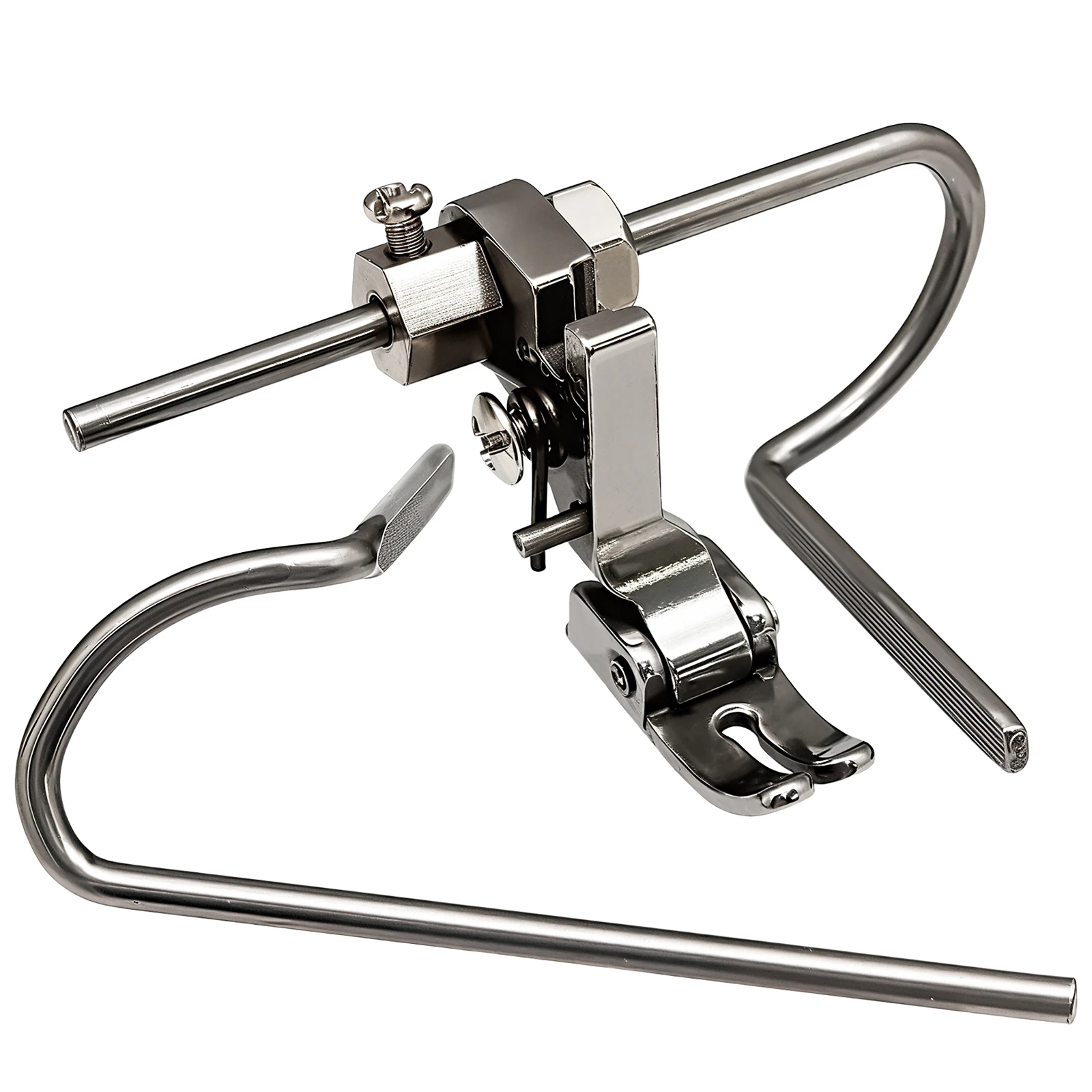 1 conjunto de pé prensado para quilter com guias esquerda e direita # S521 adequado para acessórios de máquina de costura de ponto fixo Jack Brother Juki