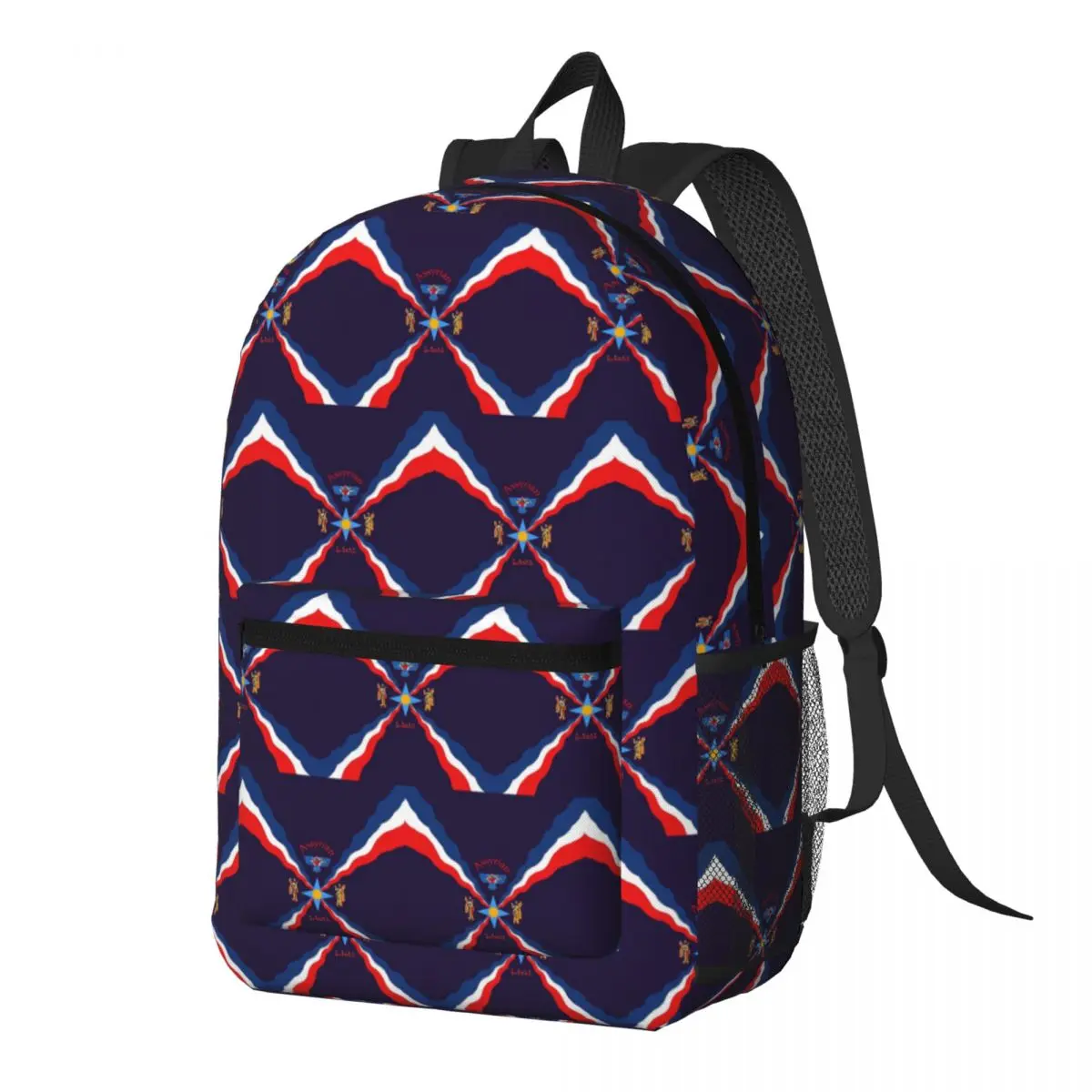 

Luxury Assyrian Suryoyo Flag Backpack Daypack Large Capacity Kids BookBag School Bag Shoulder Bags for Men Women