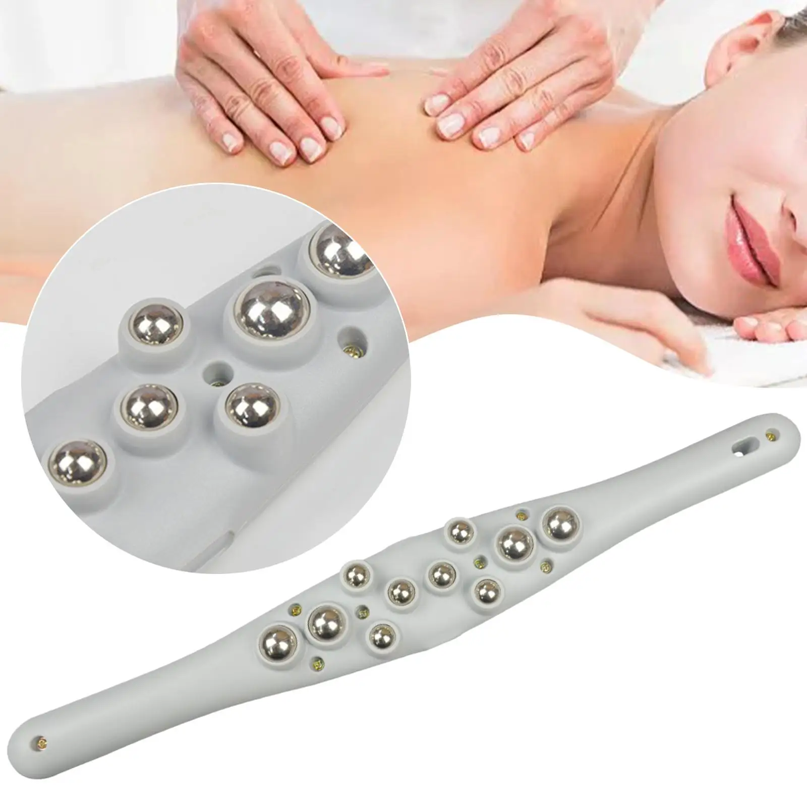 

Роликовый шариковый массаж, портативный шариковый массажер для снятия стресса и боли, массажер для мышечной палочки для груди, ног, тела