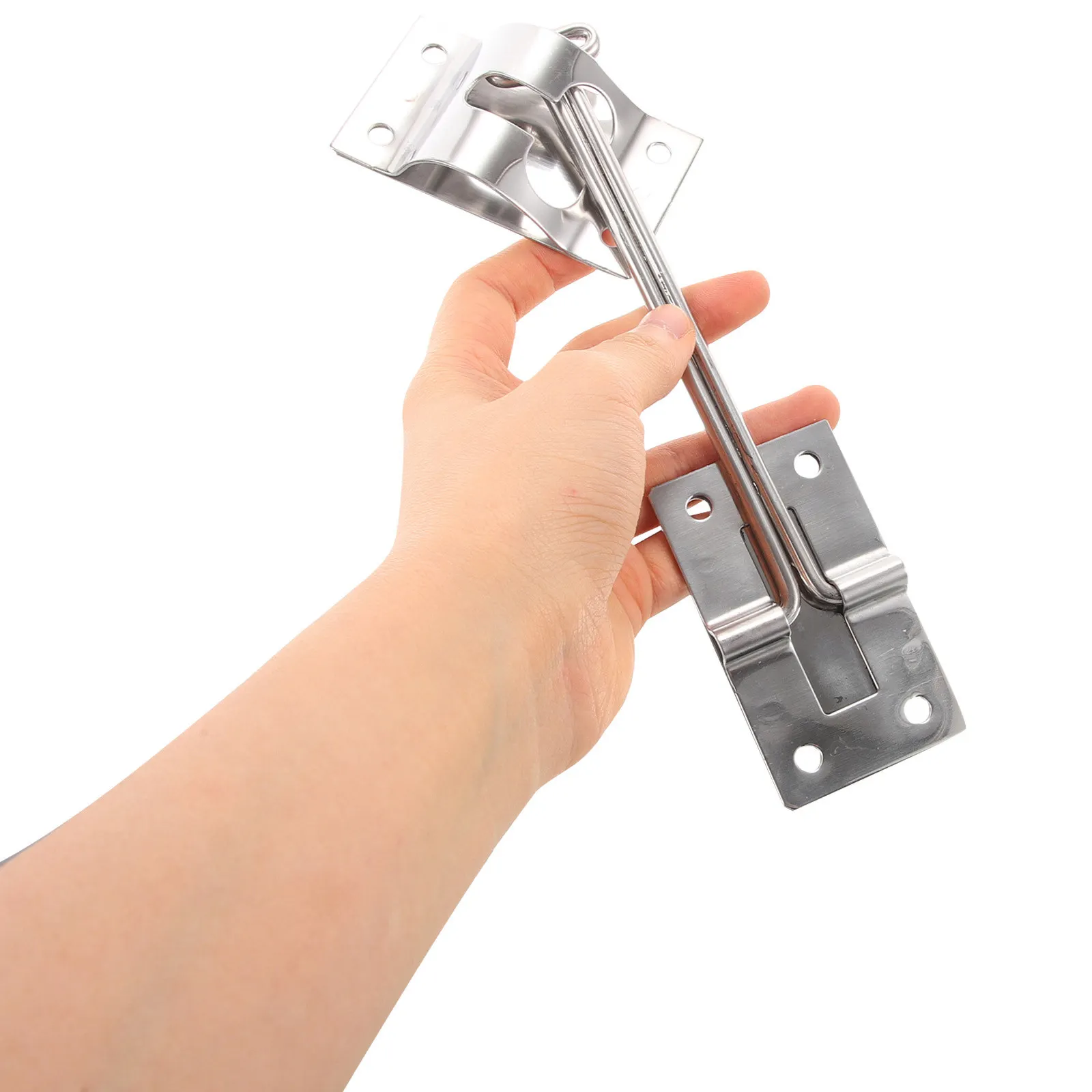 

1Set Heavy Duty Trailer Door Hasp Latch Holder for Motorhome Cargo Enclosed Trailers Iron Door Catch Retainer Lock