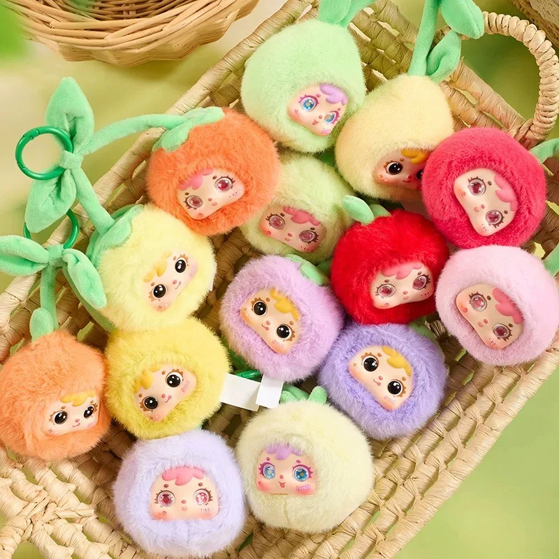 

2025 new Samuel Fruit Bring Good Luck Blind Box series Creative Fruit Doll Keychain Pendant Bag Decoration Pendant fun Toy Gift