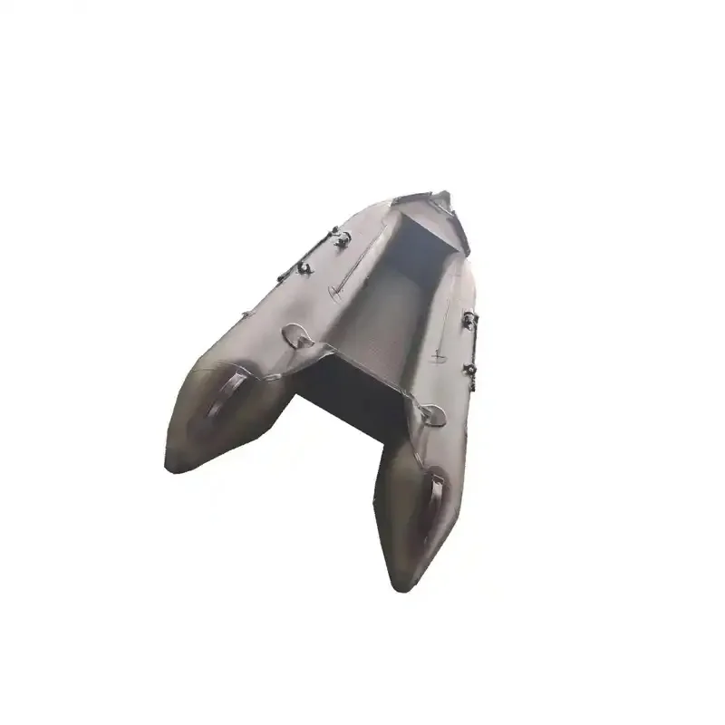 2026  Hot Sales 430cm High-Pressure Air Deck Floor Inflatable Kaboat 4-Person Inflatable Kayak Transom Durable Kayak Adventures