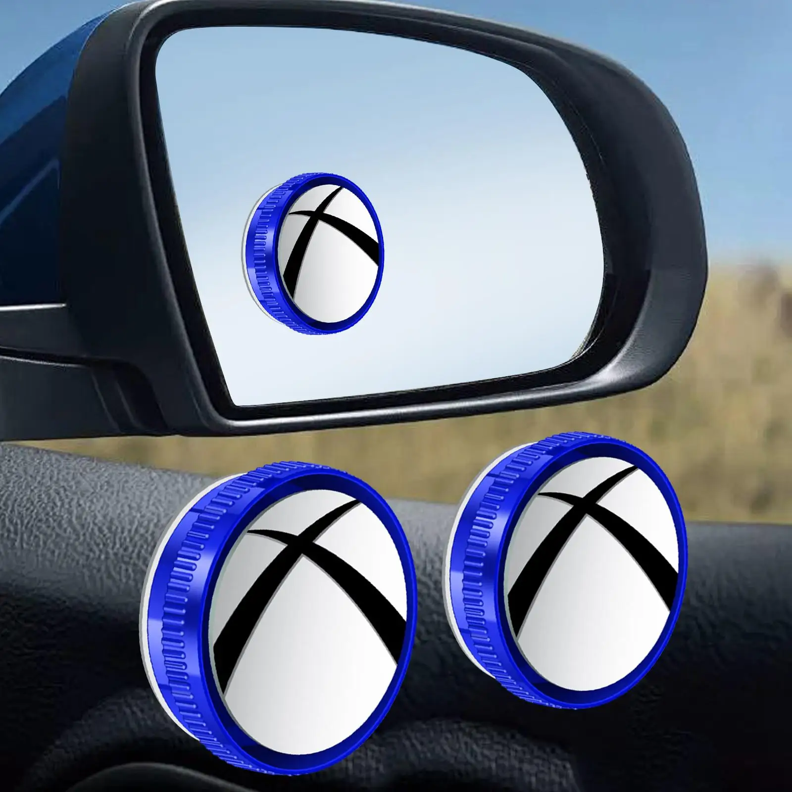 

Universal 360 Degree Car Blind Spot Mirror Round Convex Rearview Waterproof Auxiliary Wide Angle for Parking and Driving