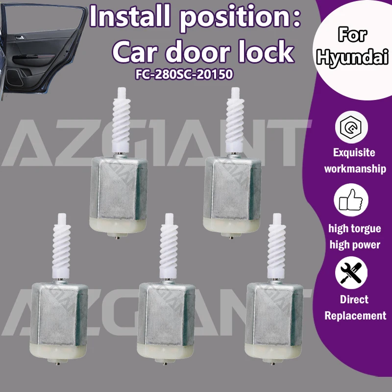 

AZGIANT FC-280SC-20150 For Hyundai Entourage/H-1/Starex/i800 Car Central Door Lock Latch adjust Module 12V DC Motor 81310-4D010