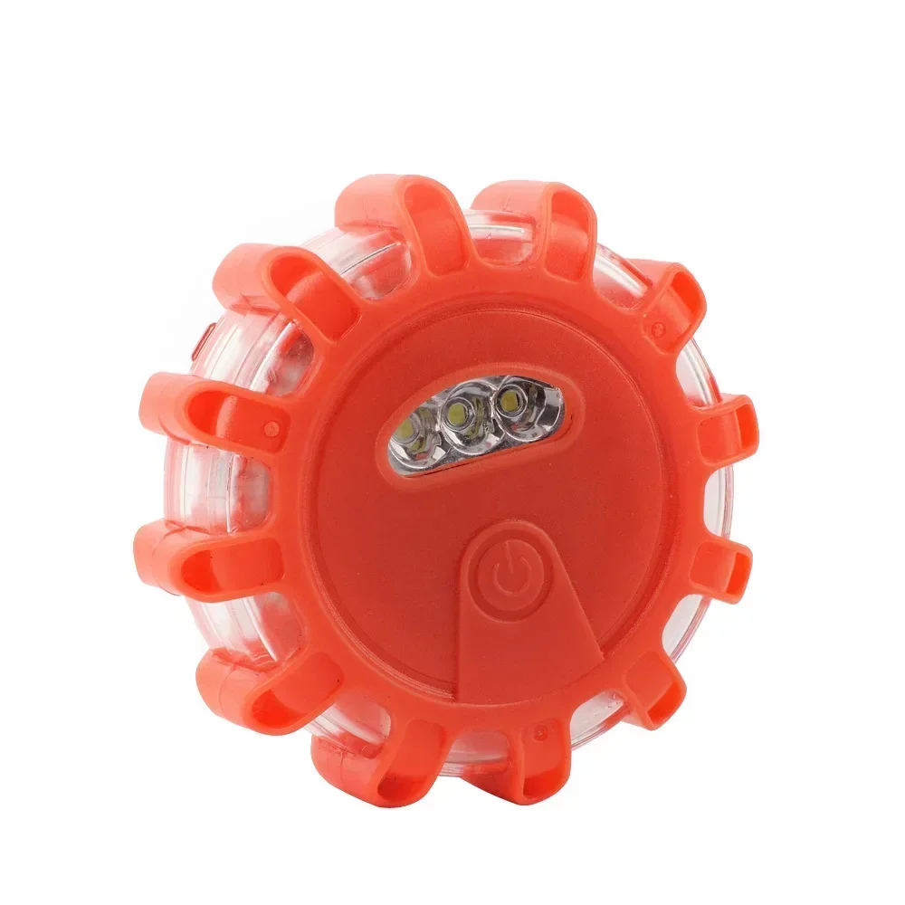 Mini 15 LED Adsorption Emergency Safety Road Flare Flashing Ride Light Warning Light Magnetic Basear Car Bicycle Lights