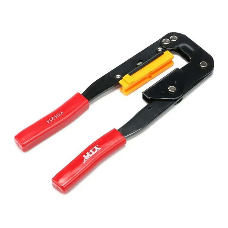 Computer Header Connector Pressing Pliers Durable Steel Body FC Crimp Tool G-214 for IDC Flat Ribbon Cable Professional