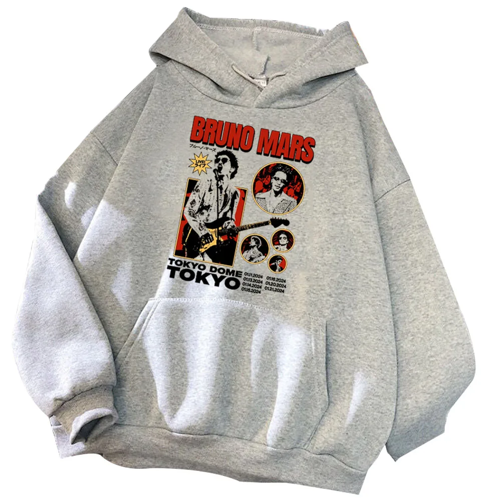 Bruno mars tour 2024 hoodie bruno mars fan hoodie unisex harajuku langarm sweatshirts