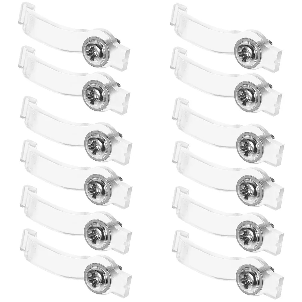 

200Pcs Clear LED Strip Holders Arc Shape Mounting Clips for Indoor Outdoor Lighting Installation Secure Fixture Accessories