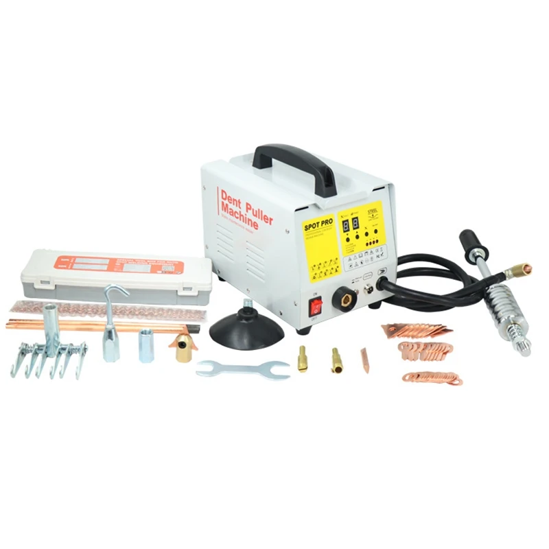

Inverter-type digital control automatic welding pulse mediator sheet metal forming machine for automotive dent repair