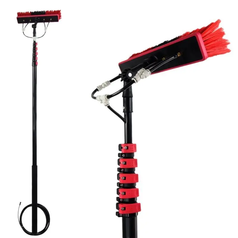 High-altitude glass cleaning brush Water spray brush Long handle telescopic window door shed film glass curtain wall Manual