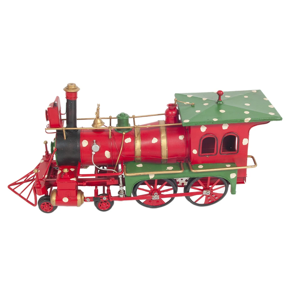 Handmade Christmas train model freestanding decoration painting technology home decoration