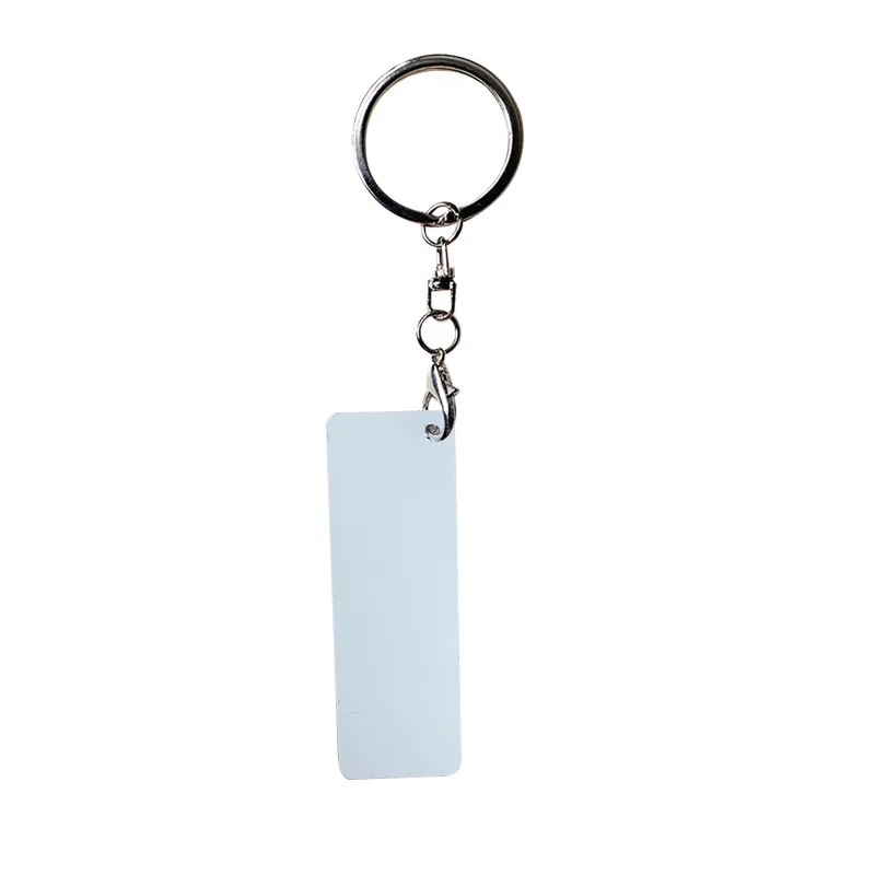 Metal Sublimation Keychain Blanks Thermal Transfer Board Sublimation Printing DIY Key Chains Key Ring Keychain