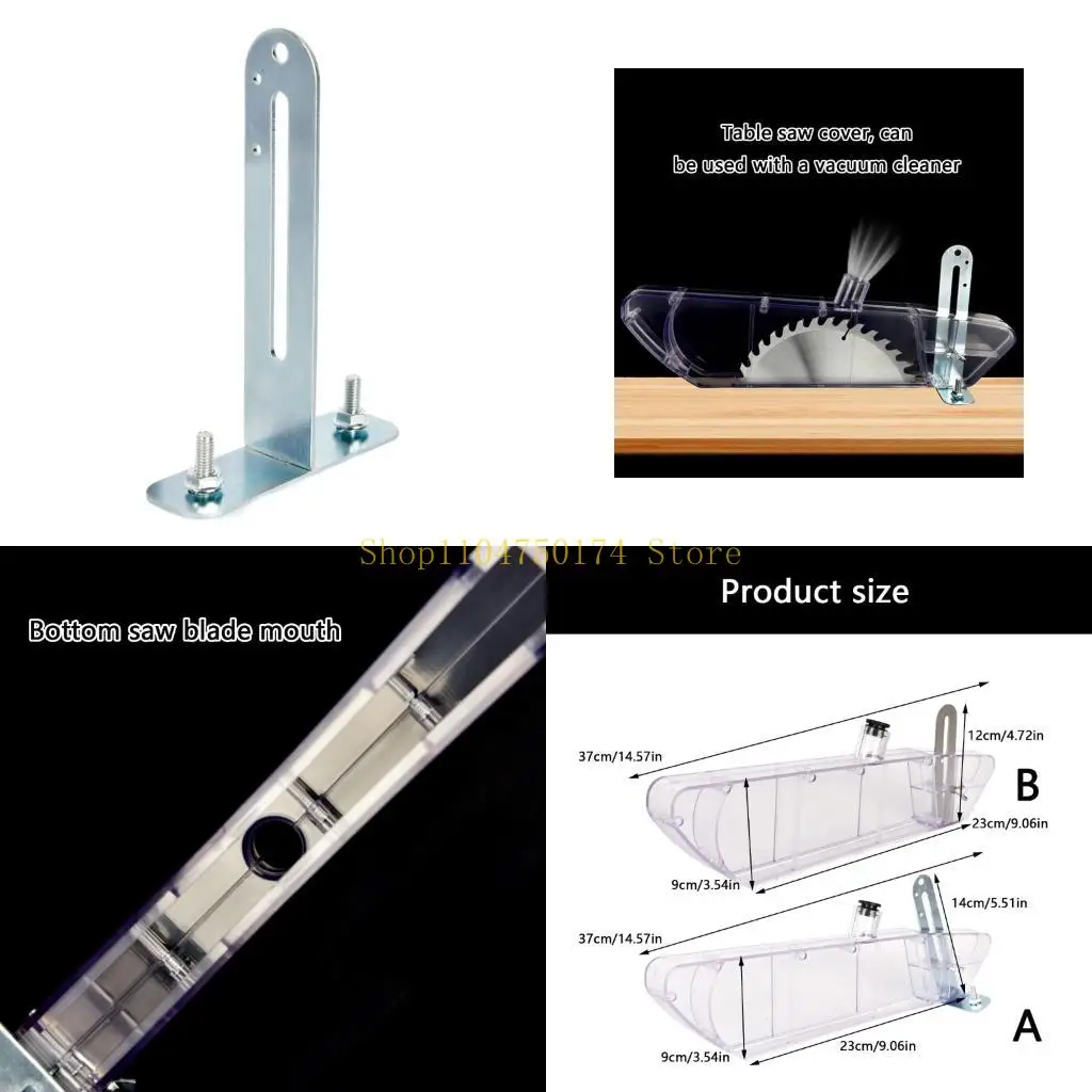 

Quick Releases Table Sawer Safety Guards Shatterproof Material Universal Blade Guard for Workshop Use top sale