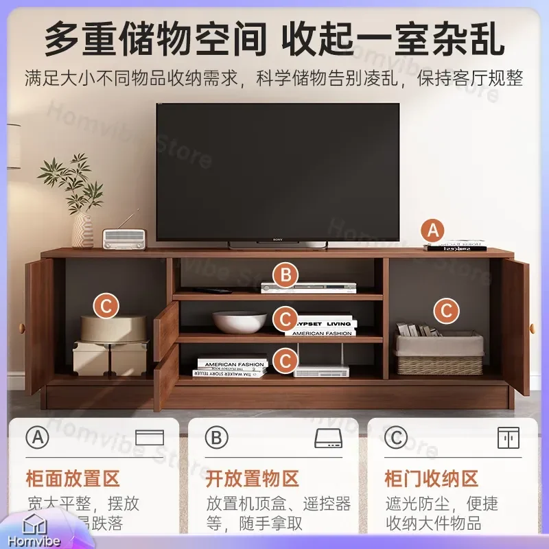 Modern TV Stand Cabinet for Living Room High Gloss Storage Unit Floor Console Table Bedroom Furniture Small Apartment 2025
