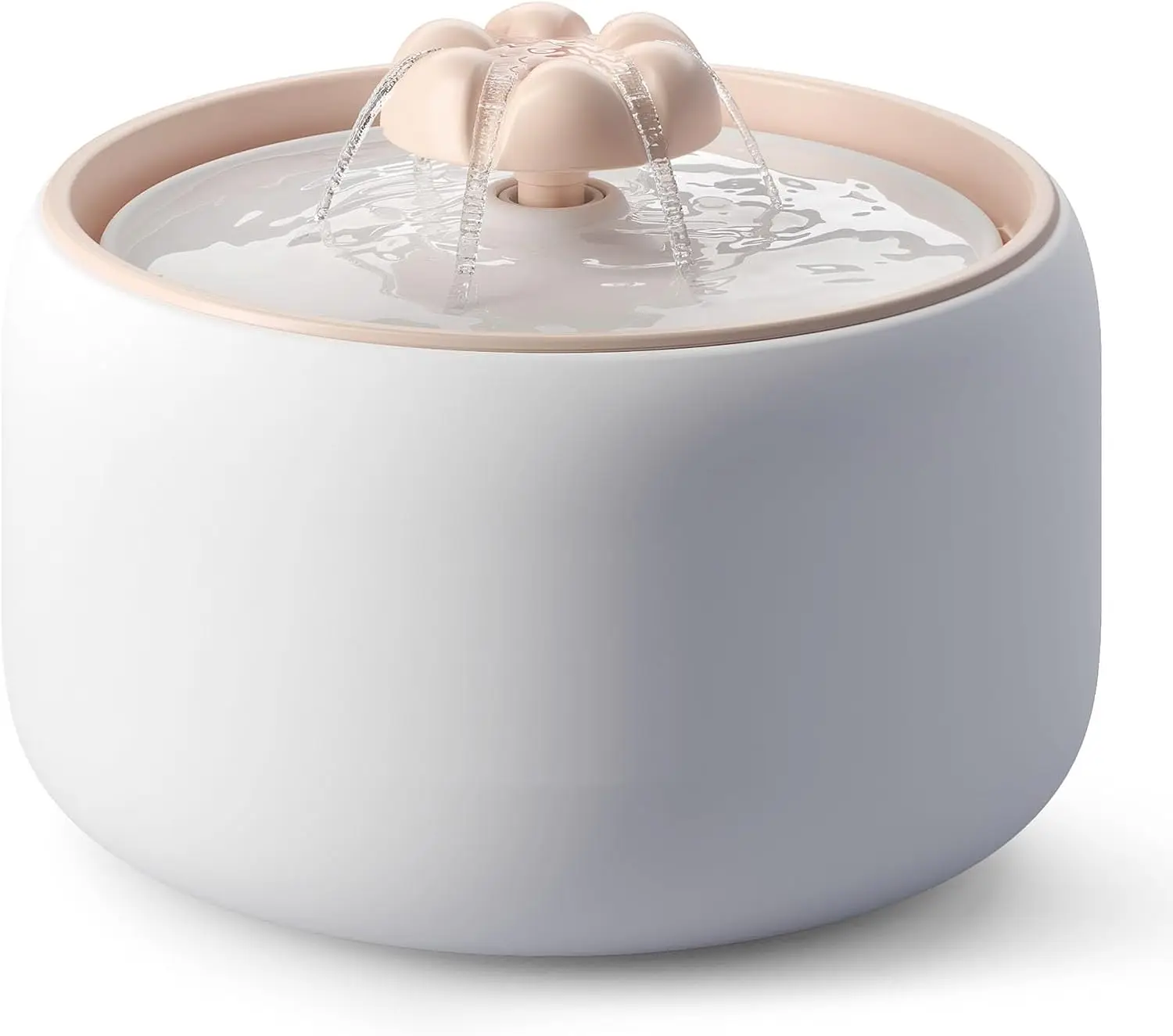 

Премиальный керамический фонтанчик для воды для домашних животных, 3 л, с автоматическим бесшумным насосом и фильтром для кошек и собак, можно мыть в посудомоечной машине