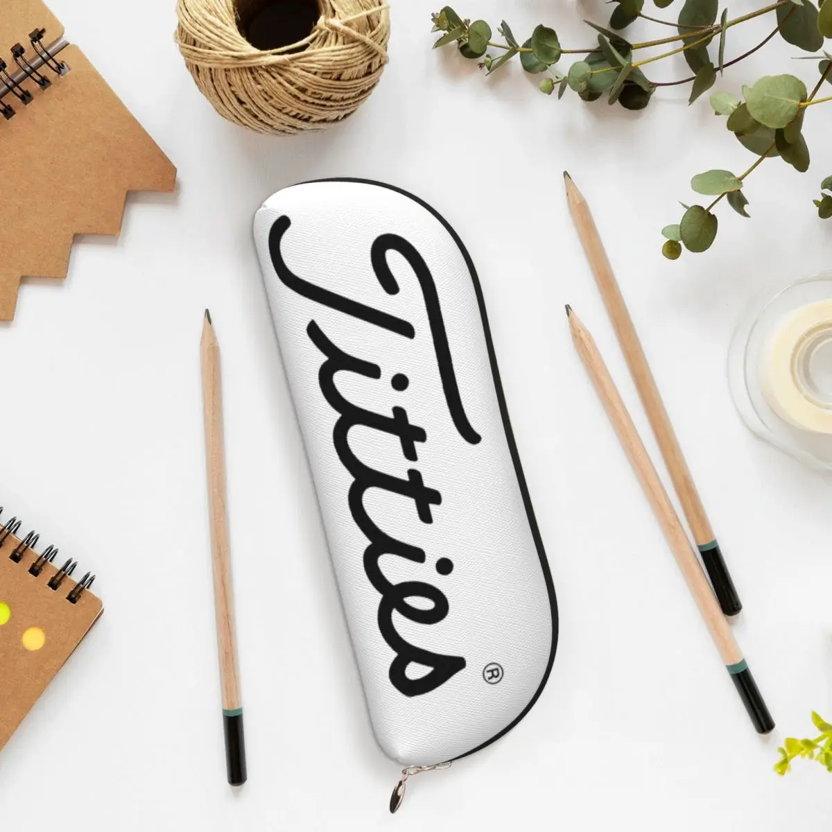 T-Titties كرة جولف مقلمة قلم رصاص الحقيبة تخزين القرطاسية لوازم تخزين كبيرة صندوق القلم حقيبة أقلام رصاص للبنين بنات مدرسة