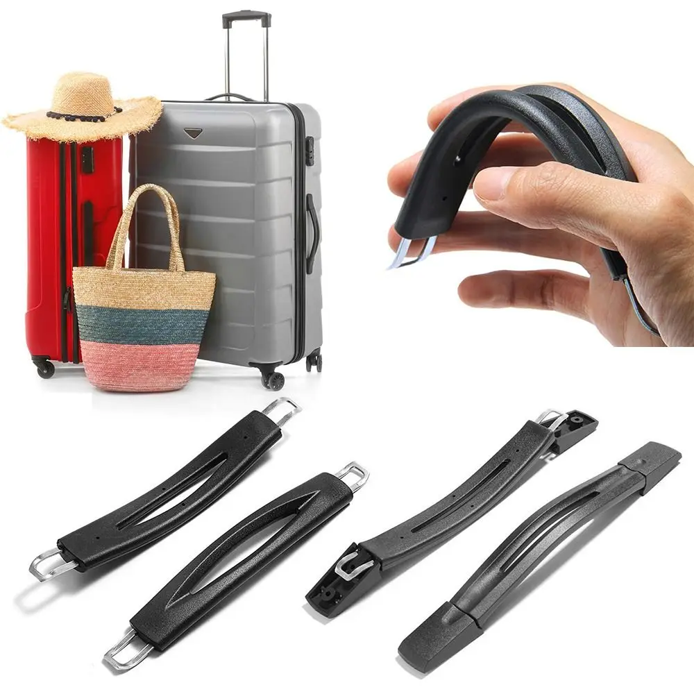 مقبض أمتعة أسود عالمي، مقبض حقيبة بلاستيكية بديلة، مستلزمات السفر، مقبض إصلاح