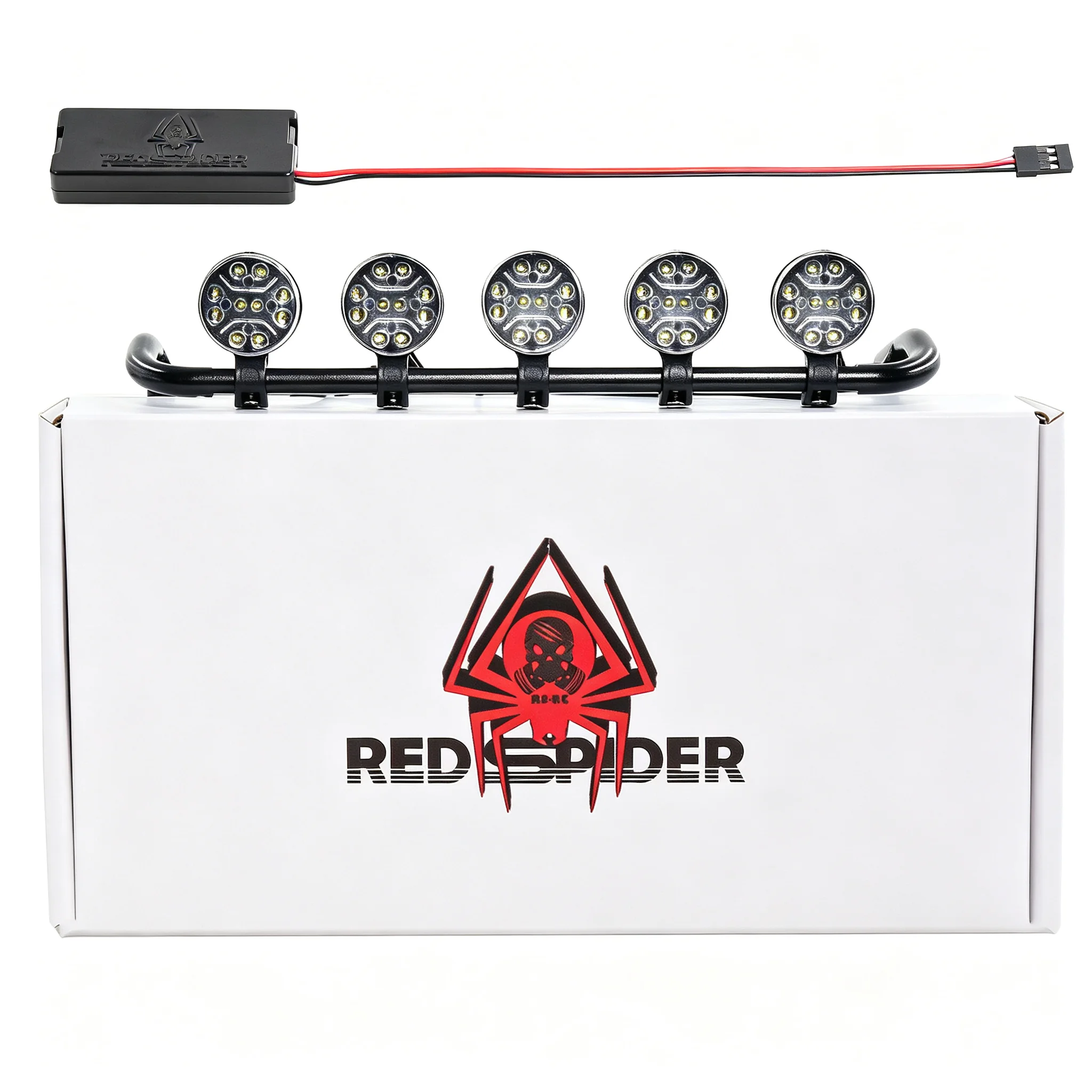 RC LED Lights Roof Light Bar Tail Light Kit for 1/10 RC Crawler Upgrades Parts