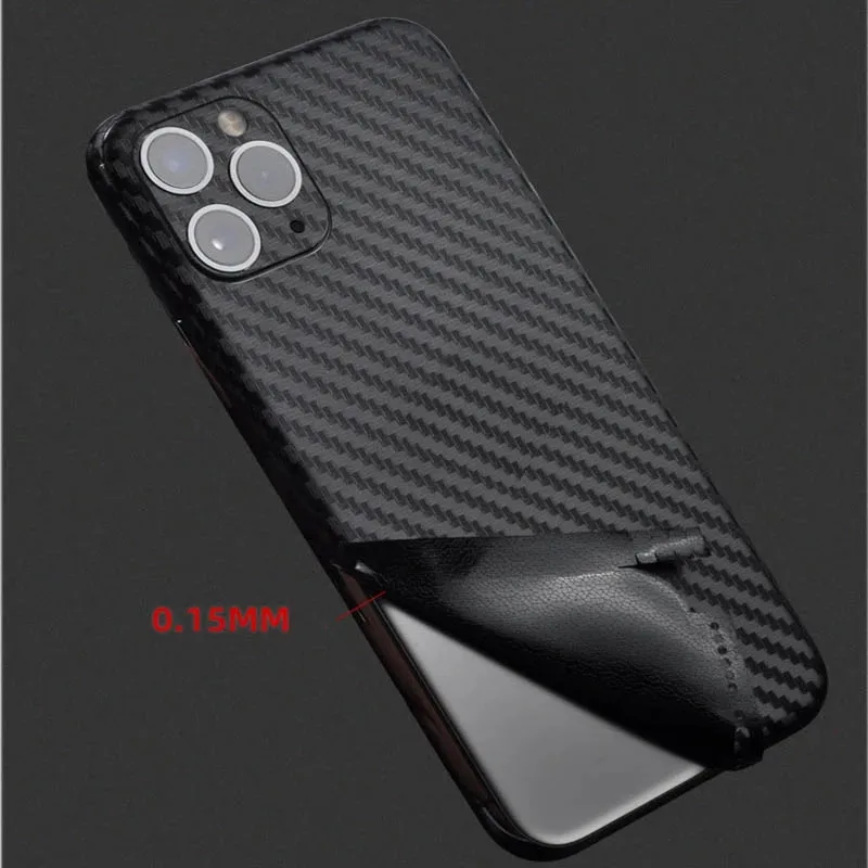 Carbon Fibre Phone Back Film Sticker For iPhone 14 Pro Max 14Plus Full Coverage Protector Films Decal PVC Ultra Thin Film Skin