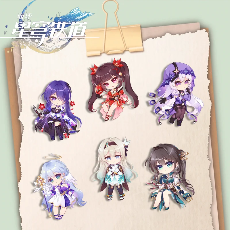 

Anime Honkai: Star Rail Ruan Mei Cartoon Personality School Bag Pendant Ornament Decoration Clothes Brooch Backpack Badge