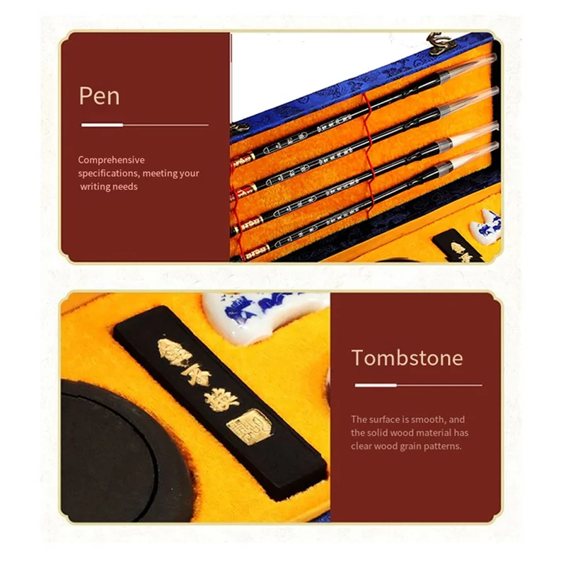 ABKS-10 pezzi pennelli per calligrafia set regalo cinese pittura strumenti per acquerello set di pennelli artistici Sumi Kanji regalo